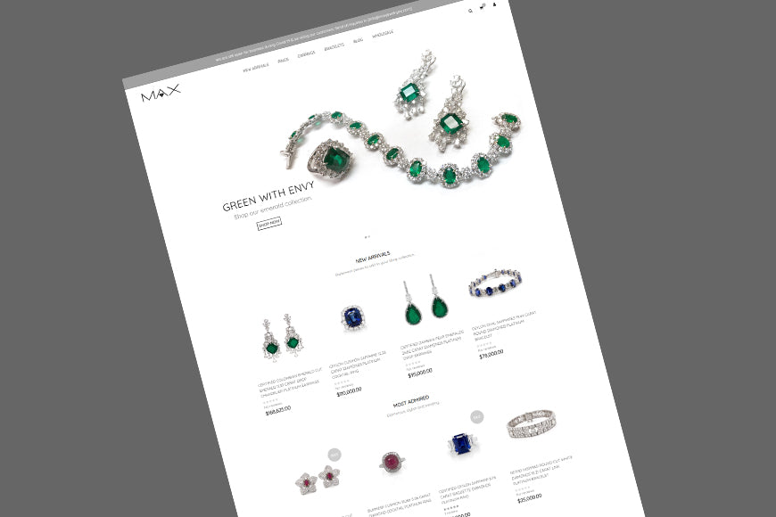 We've Finally Launched Our New Online Platinum Jewelry Store!